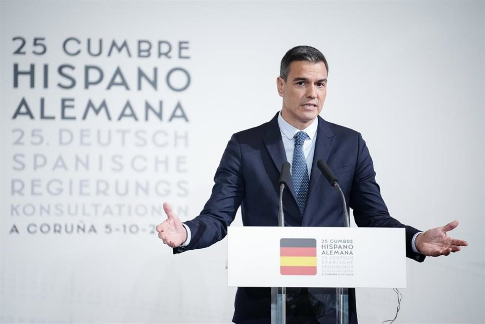 El presidente del Gobierno, Pedro Sánchez