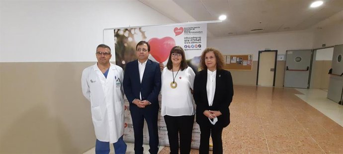 Autoridades antes de la inauguración del Congreso Nacional de Donación y Trasplante de Progenitores Hematopoyéticos