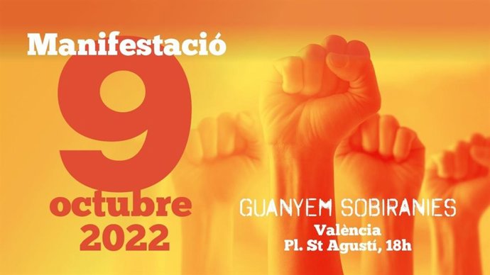Cartel de la Manifestación del 9 d'Octubre