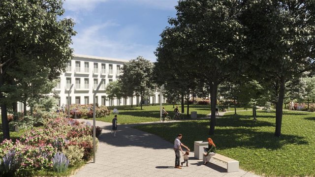 Archivo - Simulación de uno de los viales verdes del Cabanyal a partir del desarrollo del PEC Cabanyal-Canyamelar.