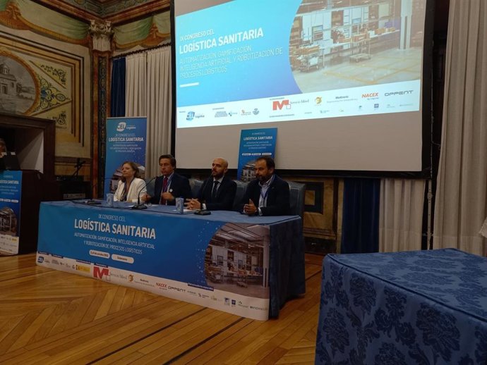 Una de las charlas en el Congreso de Logística Sanitaria en Salamanca.