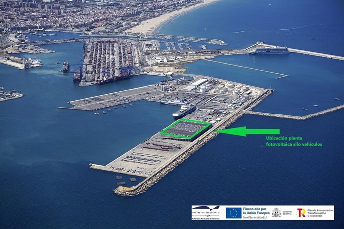 Valenciaport licita la instalación fotovoltaica sobre la cubierta del silo de vehículos de Valencia Terminal Europa