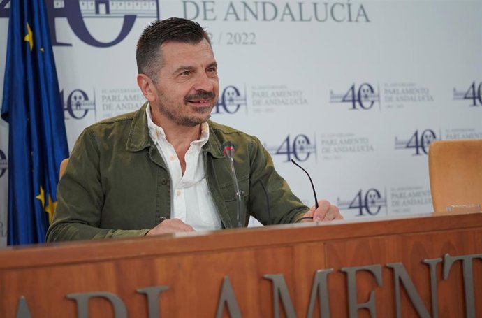 El portavoz del PP en el Parlamento de Andalucía, Toni Martín, en una imagen de archivo.