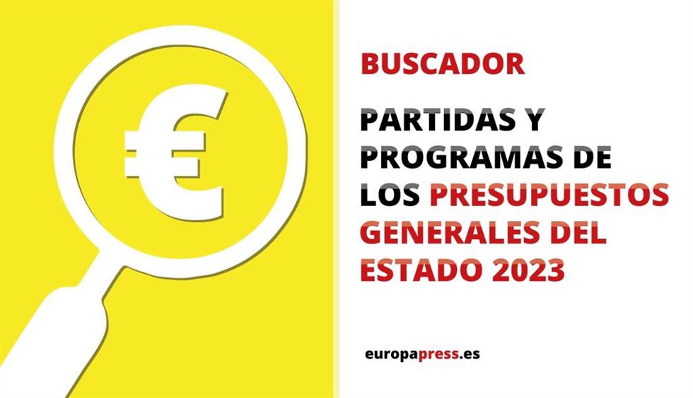 Buscador de partidas y programas de los PGE de 2023