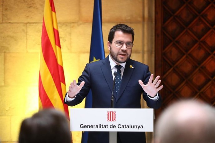 El presidente de la Generalitat, Pere Aragons