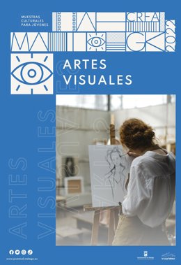 Cartel de la muestra de MálagaCrea de Artes Visuales 2022