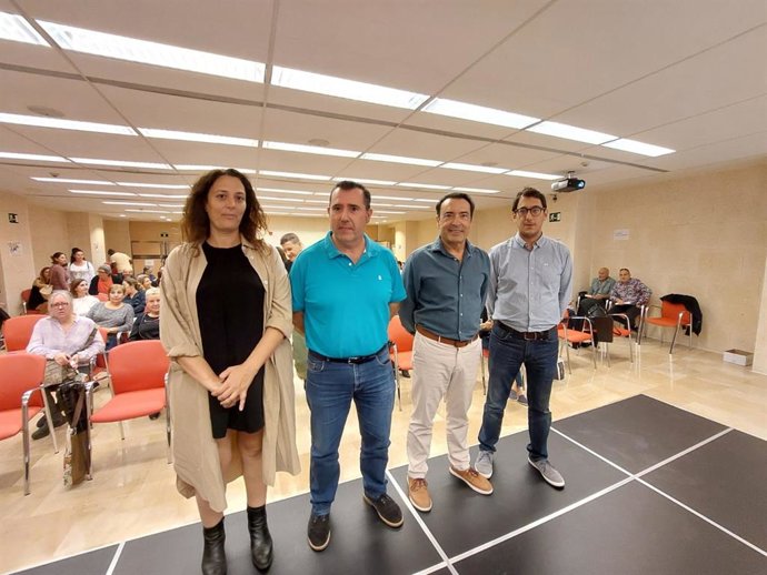 (I-D) La Directora General De Trabajo, Virginia Abraham; El Secretario General De UGT En Baleares, Lorenzo Navarro; El Secretario General De Fesmc-UGT, José García, Y El Conseller De Modelo Económico, Turismo Y Trabajo, Iago Negueruela.