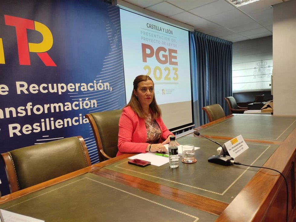 Barcones durante la presentación de los PGE en lo que corresponde a Castilla y León.