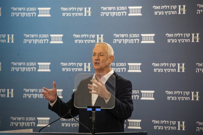 Archivo - El ministro de Defensa de Israel, Benjamin Gantz 