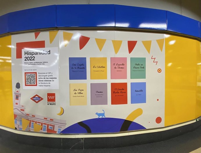 La Comunidad de Madrid ofrece a los usuarios de Metro la descarga gratuita de ocho clásicos de la literatura en español