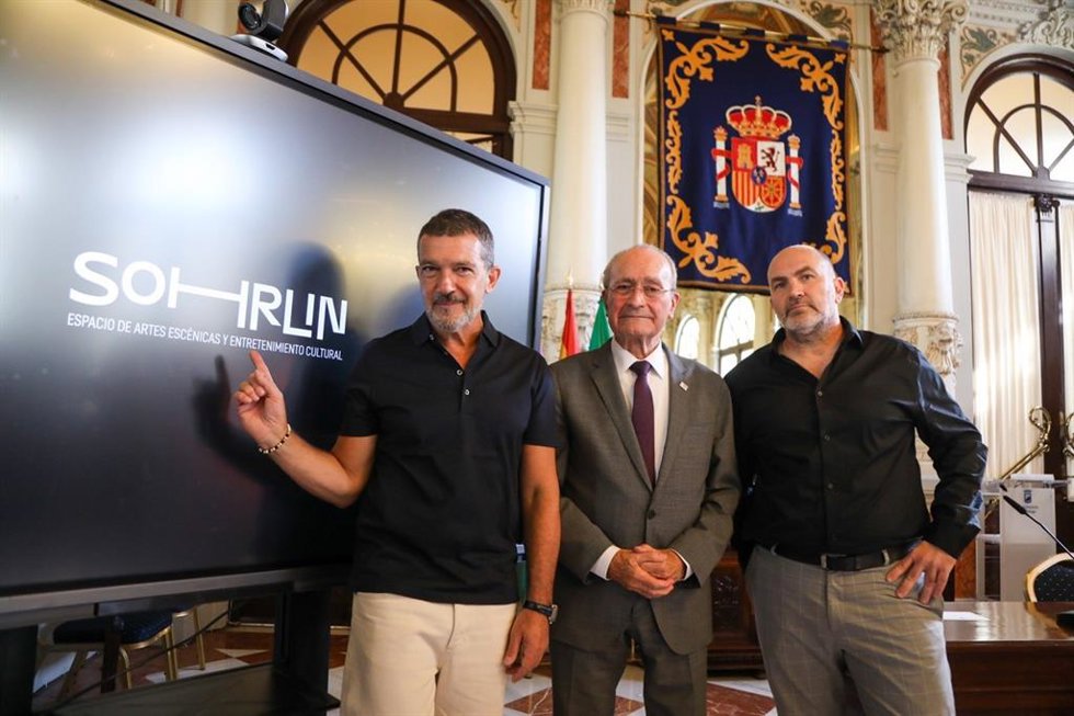 Presentación del proyecto Sohrlin, impulsado por los empresarios malagueños Antonio Banderas y Domingo Sánchez