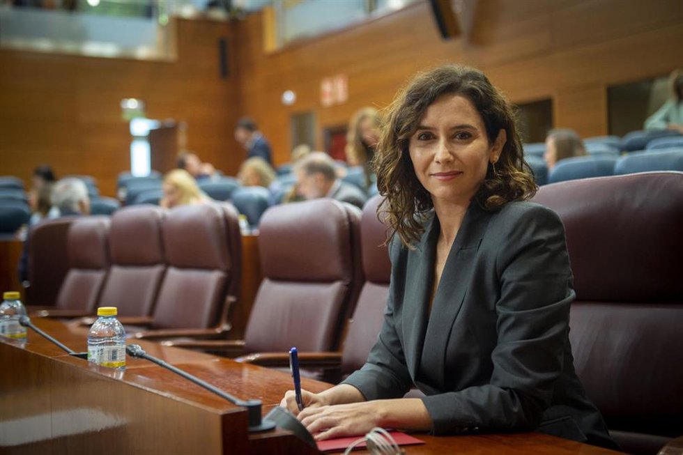 La presidenta de la Comunidad de Madrid, Isabel Díaz Ayuso.