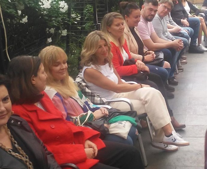 Yolanda Díaz en Oviedo.