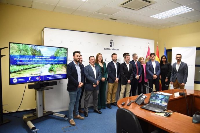 Presentación del 'I Foro Internacional de la Alianza por los Servicios de los Ecosistemas de Castilla-La Mancha'.