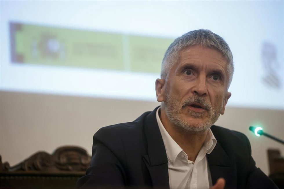 El ministro de Interior, Fernando Grande-Marlaska, en un acto en Valencia