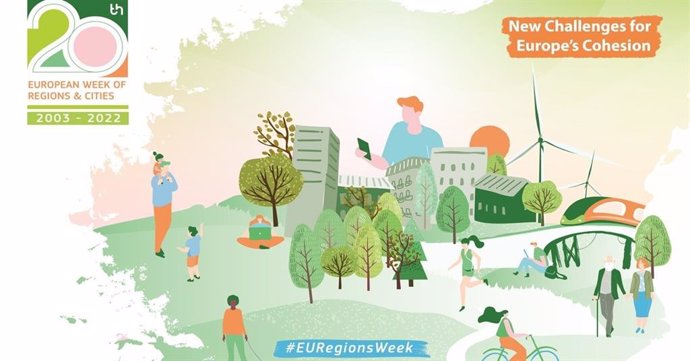 Cartel de la la 20 edición de la Semana europea de las regiones y las ciudades