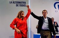 Buruaga, reelegida presidenta del PP de Cantabria, con el 97,56% de los votos