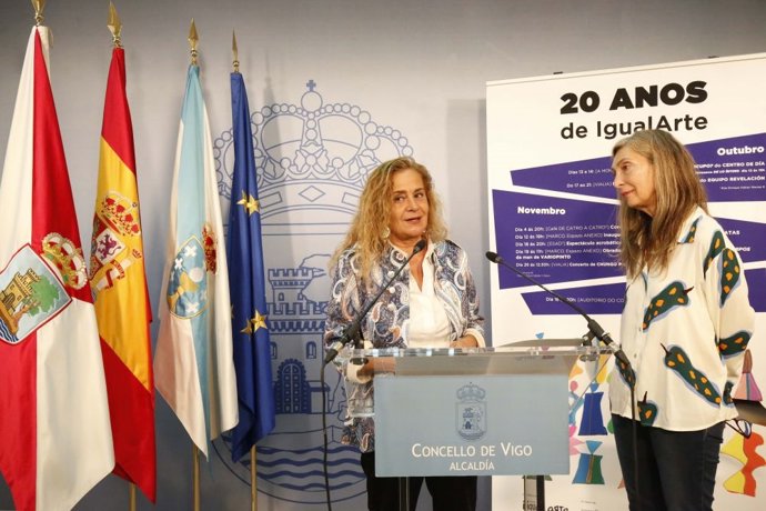 Carmela Silva y Cristina Lago.