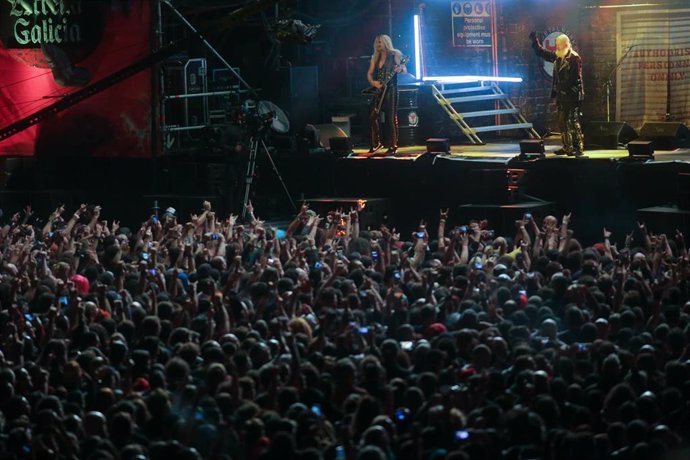 Archivo - Ambiente del concierto de la banda Judas Priest durante su actuación en el Resurrection Fest, a 30 de junio de 2022, en Viveiro, Lugo, Galicia (España). Judas Priest es una banda de heavy metal fundada en 1969 en Birmingham. Tras dos años de e
