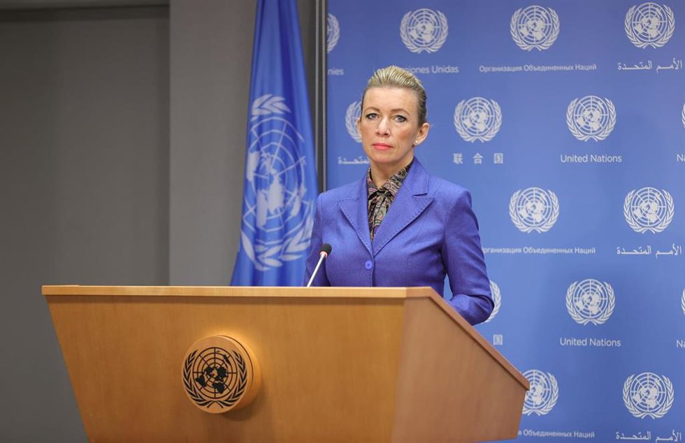 La ministra de Exteriores rusa, Maria Zajarova