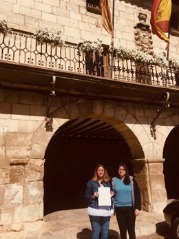 La portavoz del PP en el Ayuntamiento de Orihuela del Tremedal (Teruel), Rosa María Sánchez