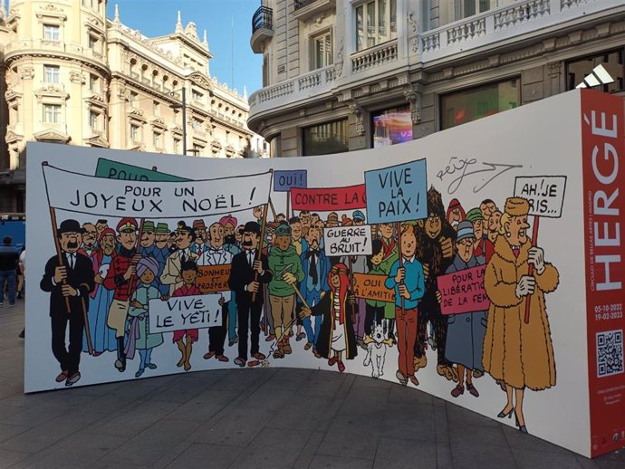 Tintín colonizará el Círculo de Bellas Artes en la exposición sobre el universo creador de su padre, Hergé