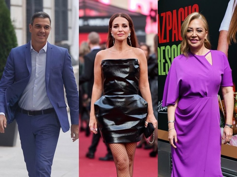 PEDOR SÁNCHEZ, PAULA ECHEVARRÍA Y BELÉN ESTEBAN EN IMÁGENES DE ARCHIVO