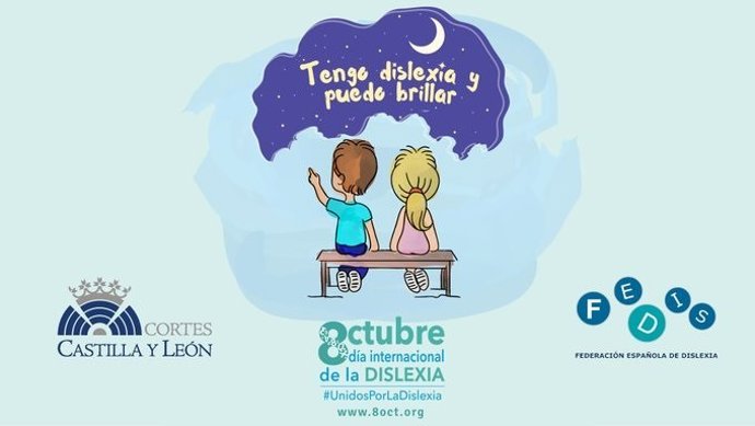 Las Cortes iluminan su fachada por el Día Internacional de la Dislexia