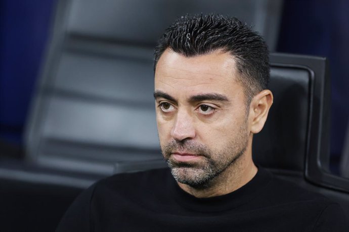 Xavi Hernandez Head Coach of FC Barcelona during the UEFA Champions League, Group C football match between FC Internazionale and FC Barcelona on October 4, 2022 at Giuseppe Meazza Stadium in Milan, Italy - Photo Fabrizio Carabelli / LiveMedia / DPPI