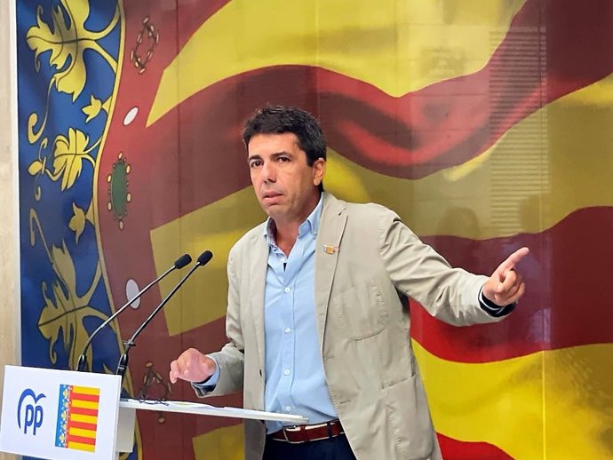 El presidente del PPCV, Carlos Mazón
