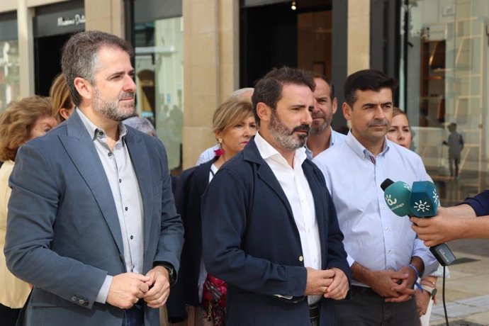 José Ramón Carmona, parlamentario 'popular' andaluz y secretario general del PP de Málaga, en rueda de prensa