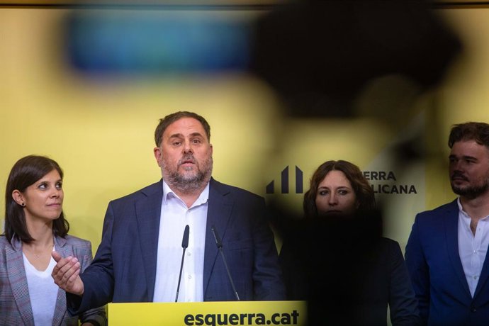 El president d'Esquerra Republicana de Catalunya, Oriol Junqueras
