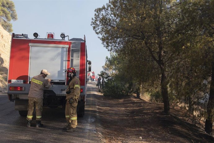 Bomberos griegos. Archivo.