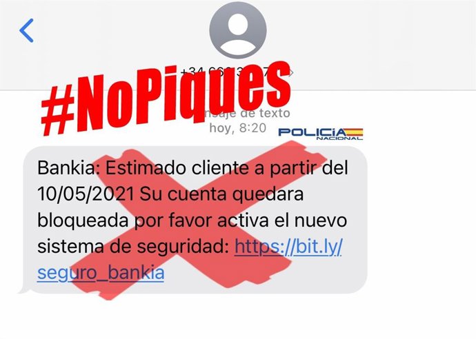 Archivo - La Policía Nacional alerta de nuevas oleadas de estafas mediante el robo de contraseñas conocido como 'phishing'