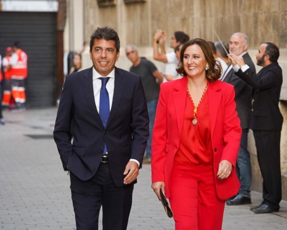 Mazón y Catalá ha su llegada al acto institucional del Día de la Comunitat valenciana