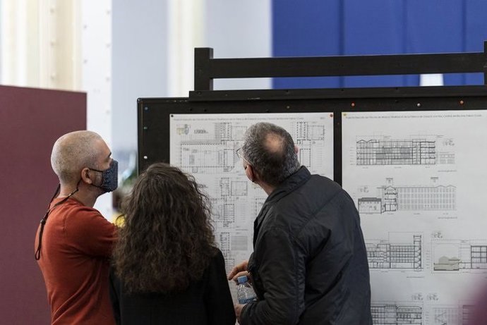 Plano de la Nave F del recinto Fabra y Coats, donde habrá el Museo de Historia de Barcelona del Trabajo