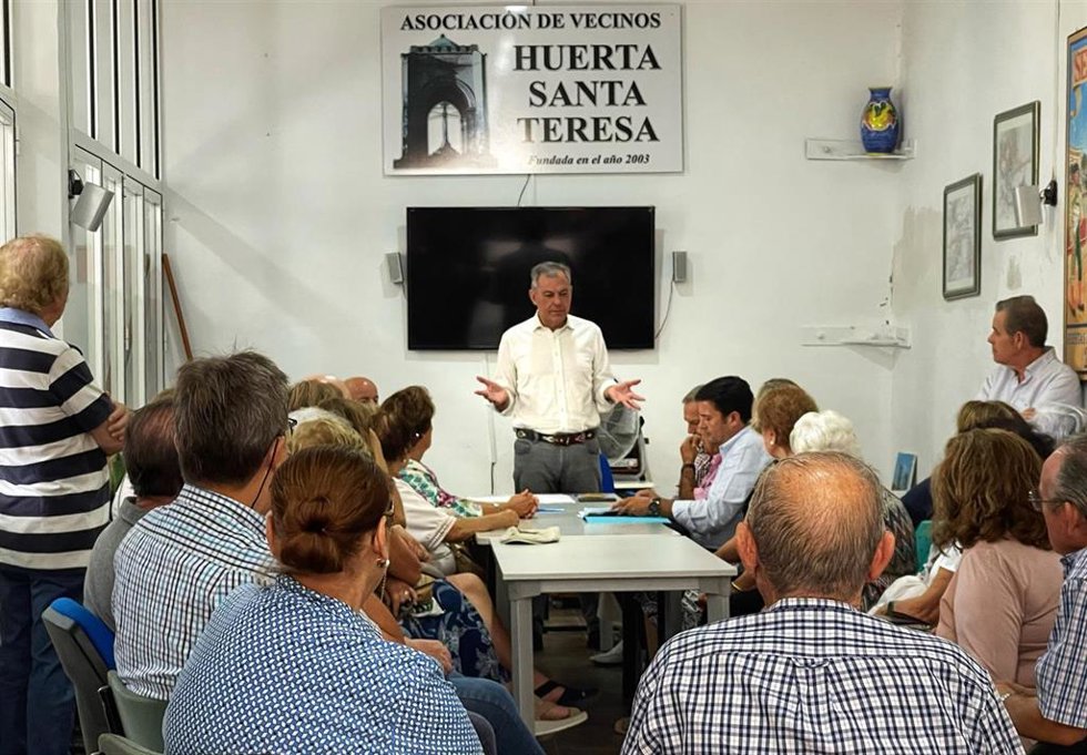 Sanz en el barrio de Santa Teresa