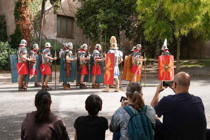 Una actividad lúdica de la inicitiva 'Viu Montjuc' de este año