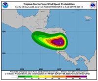 Honduras informa de la primera víctima mortal del paso del huracán 'Julia' por Centroamérica