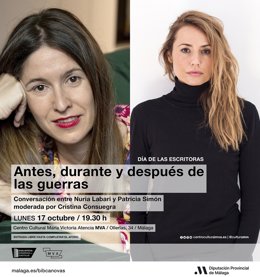 Biblioteca Cánovas del Castillo de Diputación se suma al Día de las Escritoras con Nuria Labari y Patricia Simón
