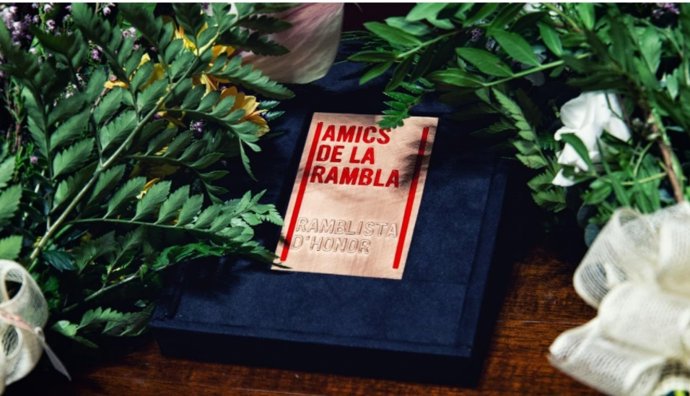 Archivo - Galardón Ramblista de Honor, de la asociación Amics de la Rambla.
