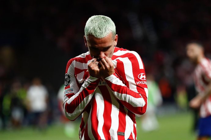 Archivo - Antoine Griezmann of Atletico de Madrid celebrates a goal during the UEFA Champions League, Group B, football match played between Atletico de Madrid and FC Porto at Civitas Metropolitano on September 07, 2022 in Madrid, Spain.