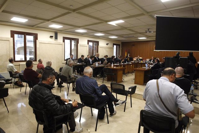 Vista general del juicio por el caso Cursach en la Audiencia Provincial de Baleares.