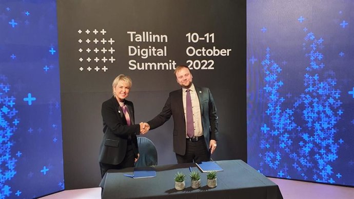Firma de la declaración conjunta de cooperación e intercambio de buenas prácticas en el ámbito del Gobierno Digital entre España y Estonia