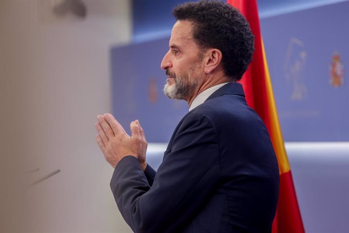 El portavoz adjunto de Ciudadanos en el Congreso, Edmundo Bal, ofrece una rueda de prensa en el Congreso de los Diputados.