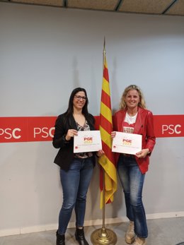 La senadora Lorena González y la diputada Montse Mínguez presentan el proyecto de ley de los PGE de 2023 en Lleida.