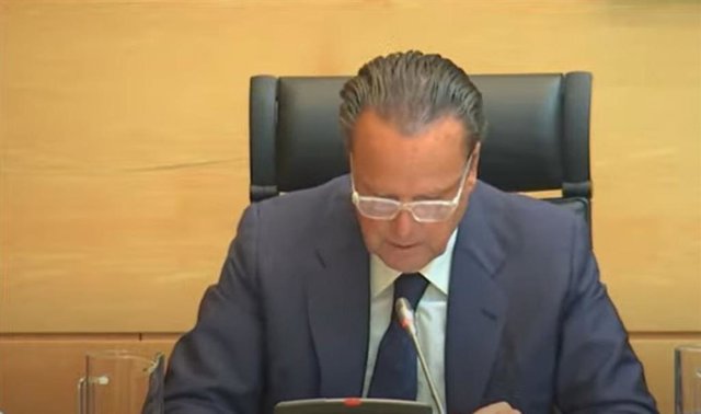 Comparecencia del presidente del Consejo de Cuentas, Mario Amilivia, ante la Comicsión de Economía y Hacienda de las Cortes.