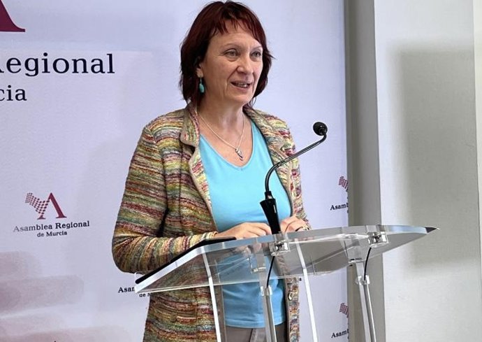 La portavoz regional de Podemos, María Marín