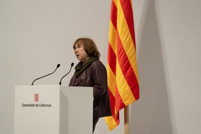 La escritora bielorrusa y nueva ganadora del XXXIV Premio Internacional Catalunya, Svetlana Alexievich
