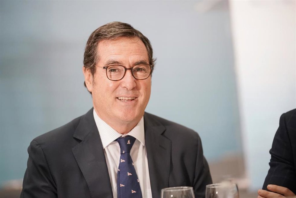 El presidente de la CEOE, Antonio Garamendi